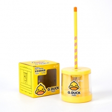 小黄鸭桌面吸尘器电动文具套装 电动橡皮擦+削笔器+吸尘器 学生文具礼包