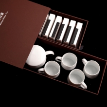 【演绎】创意琴键造型福鼎白茶礼盒 简约茶具茶叶组合礼盒 商务礼品送什么
