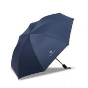  简约朴素三折黑胶晴雨两用雨伞 小巧轻盈高效涂层 生活实用礼品