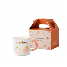 陶瓷马克杯 水果系列创意礼品礼盒套装 一般送什么礼品