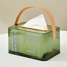 透明实用弹簧抽纸盒 一体升降防尘手提纸巾盒 活动小礼品