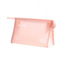 PVC防水果冻化妆包 旅行简约纯色收纳包 公司活动礼品
