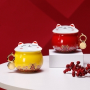 【故宫博物院】故宫猫陶瓷杯 特色设计 实用的创意礼品