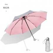 超轻五折防晒钛银胶晴雨伞八骨伞架抗风雨伞 送客户实用礼品