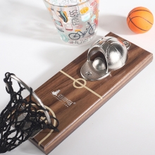 创意实木篮球开瓶器 篮球比赛奖品