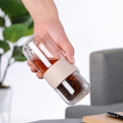 【悦下】简约创意玻璃随身茶具 简约出行必备 创意商务礼品送客户
