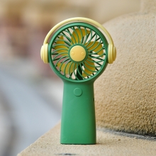 创意耳机造型小风扇 便携桌面冷风扇 夏季活动小礼品