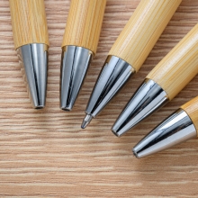 创意竹子按动中性笔 可定制logo圆珠笔广告笔 广告礼品定制