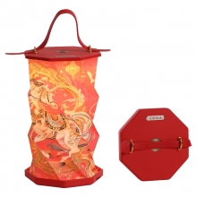 可折叠创意手提投影灯 2026马年新年灯笼 氛围感过年小夜灯 春节礼品定制