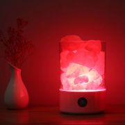水晶盐石空气净化灯 喜马拉雅盐灯 助眠伴睡氛围灯 商务实用礼品