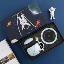 太空宇航员星球55度恒温杯礼盒装 纪念礼品定做