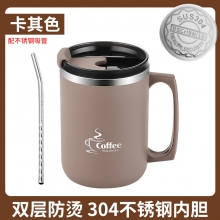 不锈钢马克杯 双层创意茶杯 一般送什么礼品