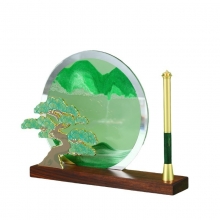 流沙款放青松笔座三件套 中国风文创礼品 办公商务礼盒 会议伴手礼礼盒