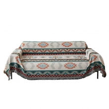 时尚简约棉麻加厚盖布四季沙发毯盖被