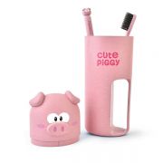 创意小猪便携洗漱杯环保套装 公司礼品一般都有什么