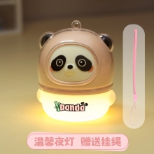 桌面熊猫摆件 带挂绳小夜灯 比较实用的奖品