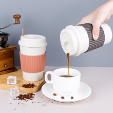 创意环保小麦秸秆咖啡杯 耐热耐冷水杯 活动小礼品