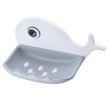 鲸鱼造型免打孔肥皂架 卫生间香皂架壁挂式置物架 比较实用的奖品