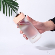 创意多功能手机支架玻璃杯 便携磨砂水杯350ML 奖品有哪些
