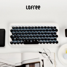【LOFREE】dot圆点蓝牙机械键盘 无线复古ipad平板苹果MAC办公键盘 商务电子礼品