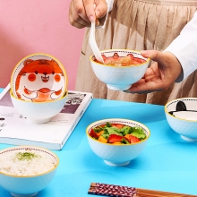 可爱萌系碗筷陶瓷礼盒套装 促销礼品定制推荐