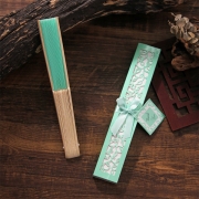 古典中国风竹制扇子 单面布扇 展会小礼品