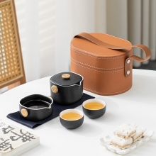 旅行茶具套装一壶二杯 轻奢便携式茶具 活动小礼品送什么好