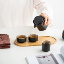 【木言】高档陶瓷茶具套装 便携旅行泡茶壶车载茶具 送领导礼物