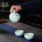 便携式一壶两杯+茶叶罐旅行茶具套装 活动奖品买什么好