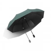 实用三折黑胶晴雨伞纯色晴雨两用折叠伞VS001 员工生日礼品
