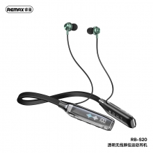 透明无线脖挂运动耳机 防水超长续航运动耳机RB-S20 比较实用的奖品
