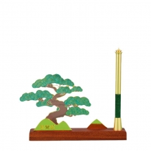 放青松笔座两件套 中国风文创礼品 办公商务礼盒 会议伴手礼礼盒