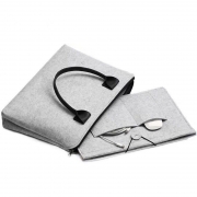 便携商务手提包 毛毡手提电脑包 含分离式可拆卸内胆包