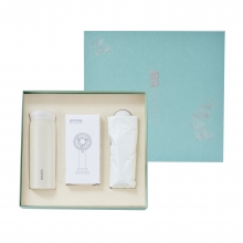 【苏泊尔趣享套装】苏泊尔保温杯280ml+口袋风扇+口袋雨伞三件套礼盒