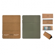 2合1软木折叠鼠标垫 磁吸无线充 15W快充 便携办公桌垫 促销礼品定制