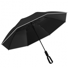 二折环扣挂勾晴雨伞 自动折叠遮阳晴雨伞 送客户的礼品