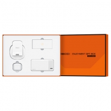 RECCI 锐思畅享礼盒套装四件套 移动电源+手机支架+蓝牙耳机+数据线组合套装 商务礼品定制