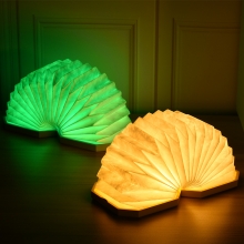 新奇特折叠便携纸雕灯 桌面床头充电变色氛围灯小夜灯 企业创意礼品