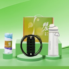 【乐扣运动三件套】乐扣杯750ml+运动跳绳+运动毛巾套装