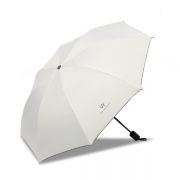  简约朴素三折黑胶晴雨两用雨伞 小巧轻盈高效涂层 生活实用礼品