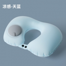冰丝u型枕 充气枕按压充气u型枕tpu凉感旅行枕 比较实用的奖品