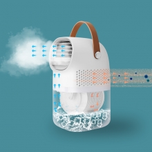 便携式迷你空气水洗扇 室内小型带负离子加水制冷USB风扇 单位活动奖品