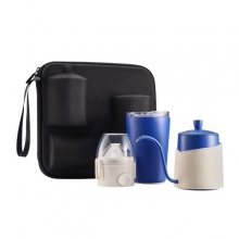 简约手冲咖啡壶套装 户外便携克莱因蓝咖啡器具 送客户领导礼品