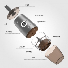 简约全自动研磨咖啡机 便携式咖啡磨豆机 创意伴手礼