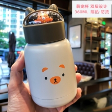 萌宠卡通水杯360ML 便携随手玻璃杯 创意活动伴手礼