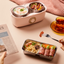 美菱（MELING）复古轻奢电热饭盒 节能高效多功能饭盒 适合年终部门发奖品女士