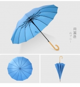 16K直杆伞长柄雨伞 简约时尚纯色广告伞 抽奖活动小礼品