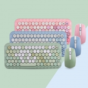 无线键盘鼠标套装 粉红少女心无线键鼠套装 活动送什么小礼品