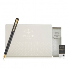 派克（PARKER）威雅XL系列墨水笔+笔袋礼盒套装 商务伴手礼送什么
