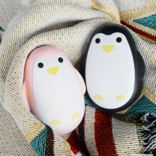 创意企鹅便携式二合一移动电源暖手宝 冬天送什么礼品好
